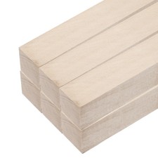 6 bâtons en bois pour DIY, 1.2"x1.2"x15" cubes rectangulaires