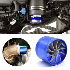 Air Intake One Fan Turbo Supercharger Turbonator Gas Fuel Saver Fits Car Suv