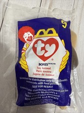 1998 McDonalds Happy Meal Toys 9 Bones The Dog Ty Teenie Beanie Baby New Sealed
