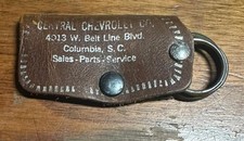 Vintage Central Chevrolet Chevy Leather Keychain Columbia Sc Dealership G175 Vintage Central Chevrolet Chevy Leather Keychain Columbia Sc Dealership G175