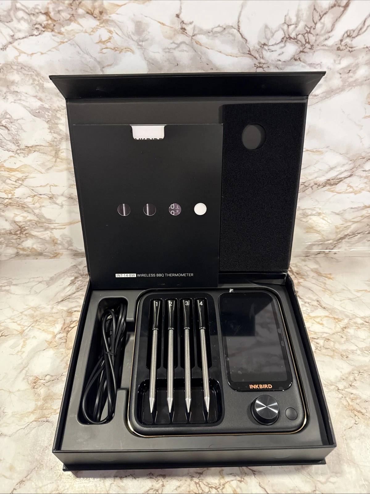 INKBIRD WiFi Bluetooth BBQ Thermometer INT-14-BW Waterproof Meat Grill Oven CF
Opens in a new window