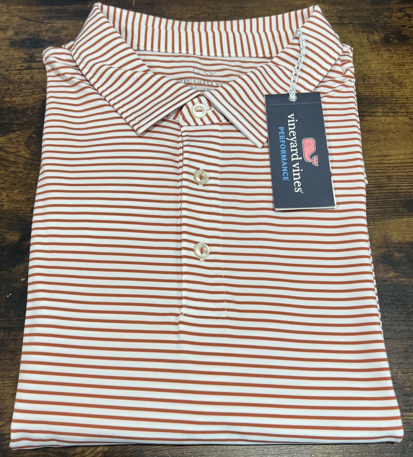 Vineyard Vines On The Go Sankaty White w/ Red Stripe Size XXL Polo NWT