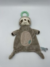 Douglas Baby Sloth Lovey Teething Plush Lil Snugglers 14" Security Blanket