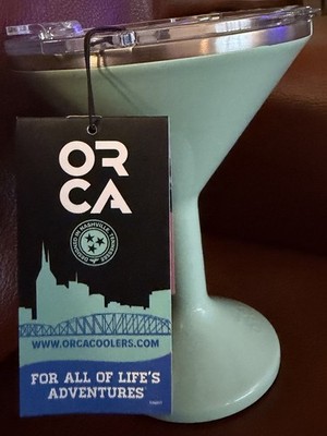 ORCA Tini 13 oz. Martini Insulated Stainless Steel Glass Mint Green BRAND NEW