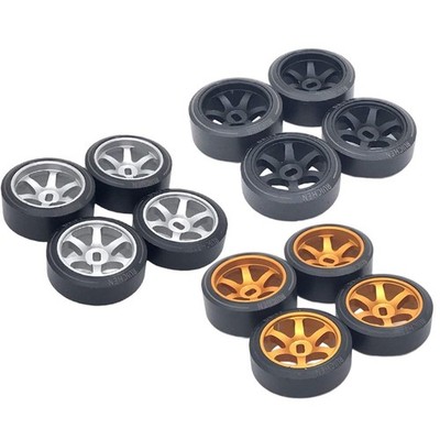 4 Stück 1:28 Felgen und Reifen Zubehörteile für Wltoys K969 K979