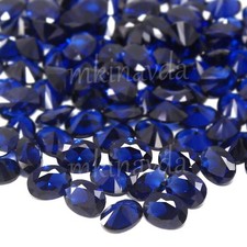 Natural Certified Montana Blue Sapphire Calibrate 6x2 MM Oval Gemstone 10 Pc Lot