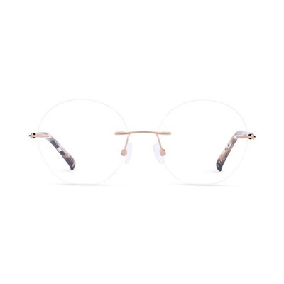 Morel Aster - 20159K Eyeglasses Eye Glasses Authentic New 50 mm PP03 Rose Gold