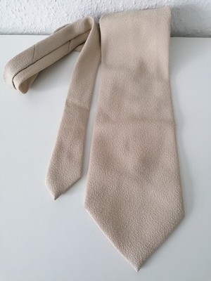 Philippe Savile Krawatte beige Polyester - Vintage