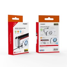 Switch OLED Cooling Base Fan Blue LED, Game Card Storage Type-C Powered