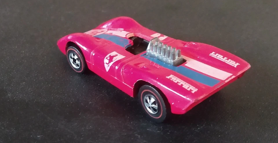 RARE REAR CAPS!!  Hot Wheels Redline ferrari 312p flying colors very nice - Image 4 of 4