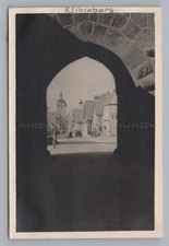 Rothenburg ob der Tauber 1950-View through Gate-Old Photo