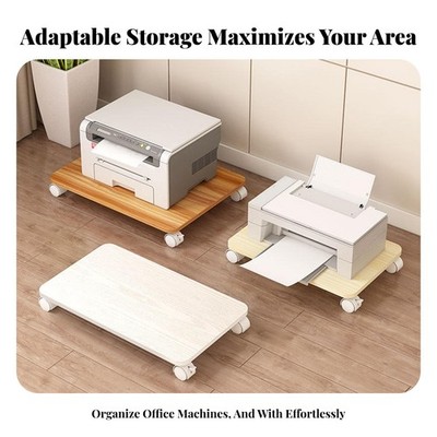 2-stufiges Rollregal beweglich mit Rollen Computergehäuse Halter platzsparend