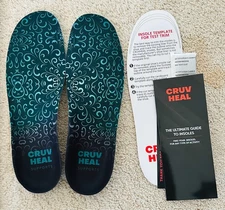Cruvheal Orthotic Shoe Insoles Strong Arch Support Size L