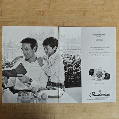 Patek Philippe Worldtimer 2018 Vintage Werbung Anzeige Reklame yellowed_vintage