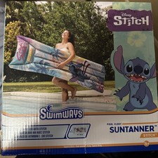 Swimways Stitch Suntanner Pool Float, Inflatable Pool Floats Kids Pool Toys