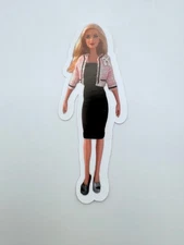Brand New Stardoll Blonde Barbie 1.75" by 4.5" Planner Sticker