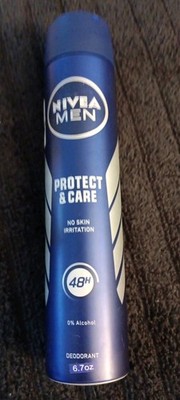 New Nivea Men Protect & Care 48 Hour Deodorant Spray, 5oz  (K57)