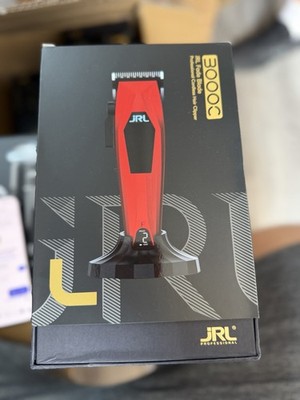 JRL 3000C Professional Cordless Hair Clipper, Fade Blade, Red/Black