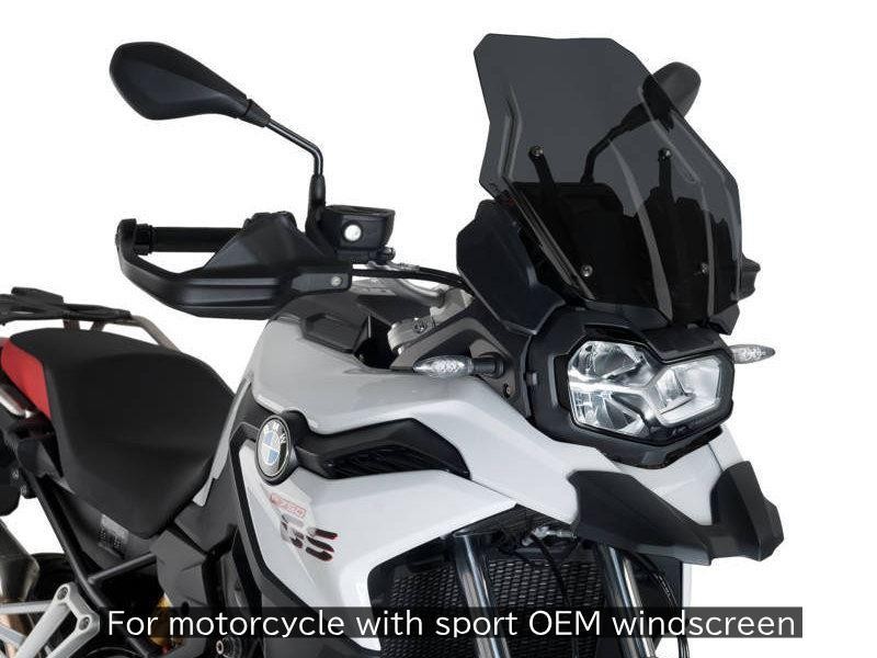Puig Dark Smoke Touring Screen For BMW F850 GS Adventure 2019-2023