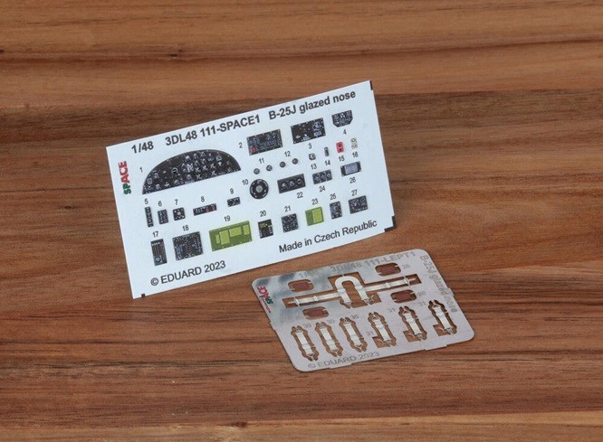 Eduard Accessories 3DL48111 - 1:48 B-25J Glazed Nose SPACE 1/48 HKM - New