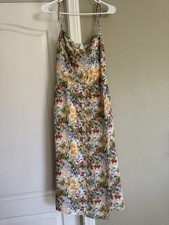 Reformation Saskia Dress Long floral tie  countryside womens size 10 garden