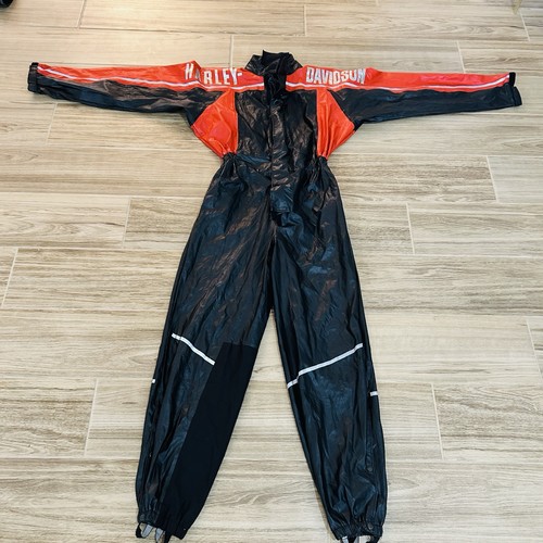 Harley-Davidson Rain Gear Size Medium Rain Suit One piece Reflective Coveralls
