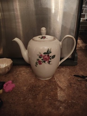 Vintage Kahla Germany Pink Rose Tea Pot