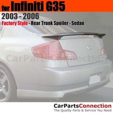 Painted Abs Rear Trunk Spoiler For 03-06 Infiniti G35 Sedan Wv2 Silverstone