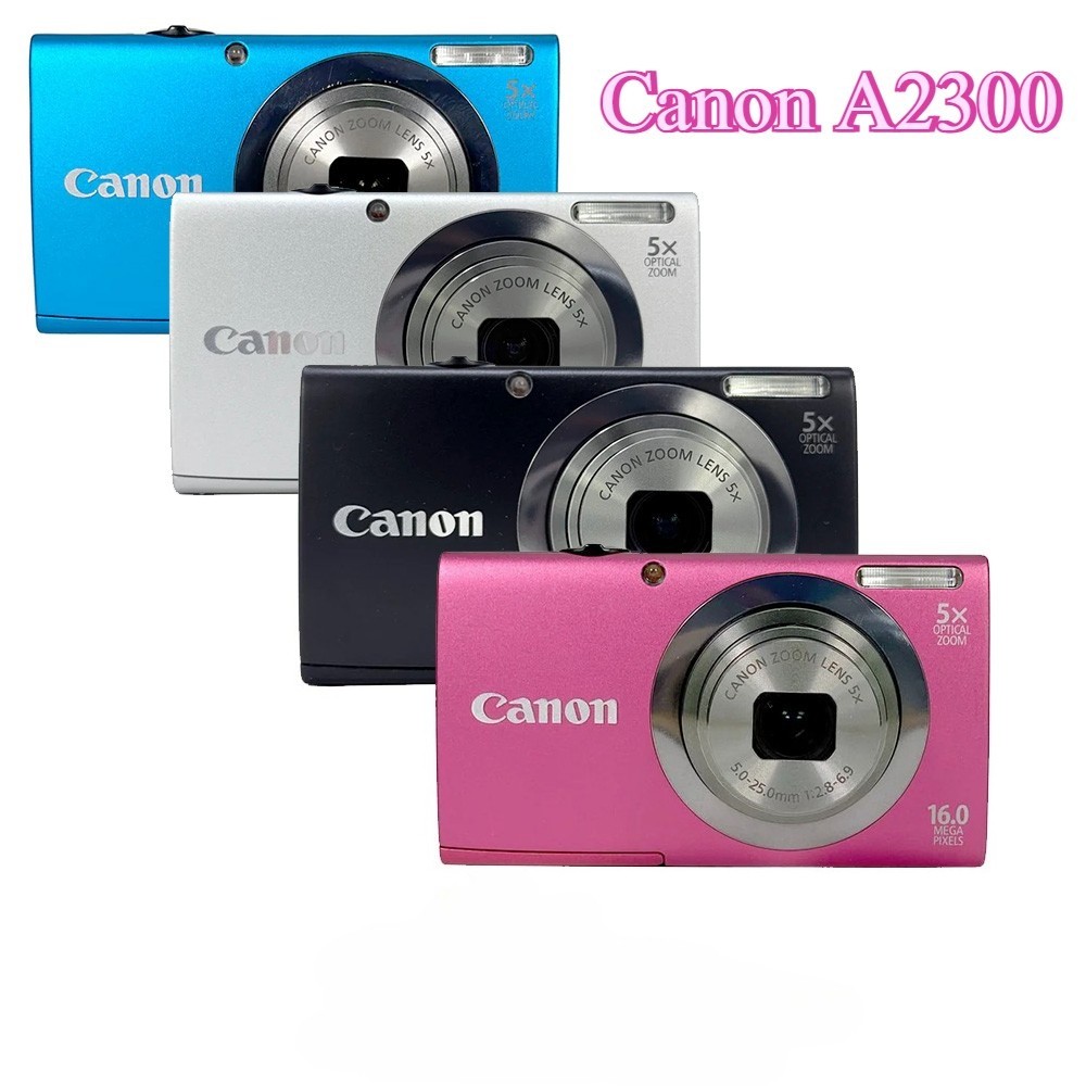 Canon PowerShot A2300 HD Digital Camera 16.0 MP 5x Optical Zoom