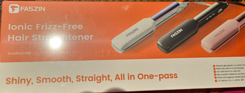 FASZIN ShieldPlus F300 Ionic Hair Straightener 8 Heat Settings 54W White