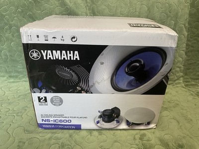 Yamaha NS-IC600 110 Watt 6.5-Inch Slim 2-Way In-Ceiling Speakers -Pair-White NEW