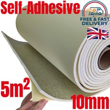 10mm x 5m2 Foil Backed Self Adhesive Floor, Camper Van & Loft Thermal Insulation