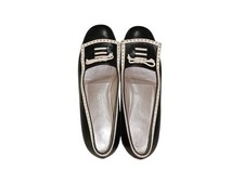 Vintage Cole Haan Classic Preppy Black and White Loafers Flats-Size 8