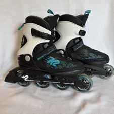 K2 Skate Kinetic 80 Pro Inline Skates Black/Blue/White US Size 8.5 very good