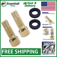 Durable Brass Tire Air Chucks - 2 Pack, 1/4 N...