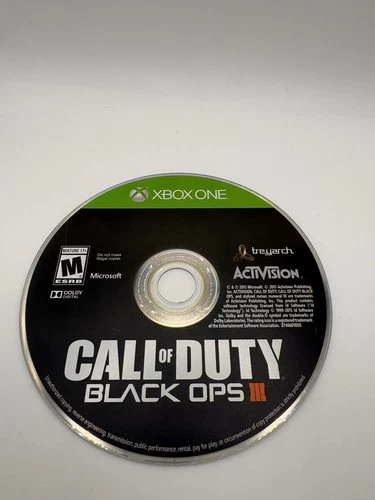 Call of Duty: Black Ops 3 III (Microsoft Xbox One, 2015) Game Disc Only