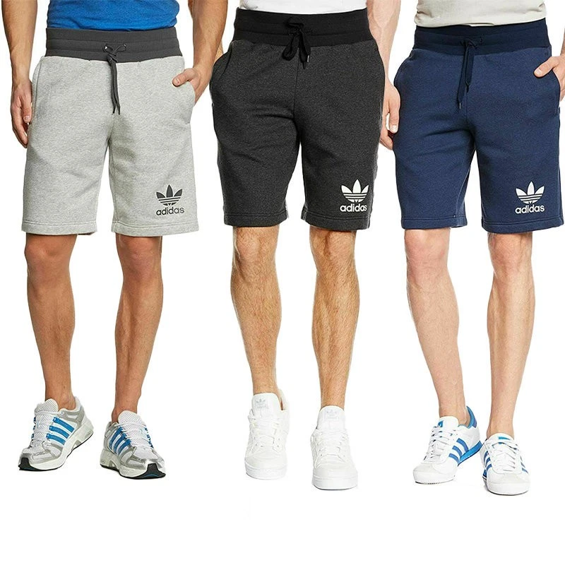 Adidas Mens Shorts Essentials Fleece Trefoil Summer Gym Fitness Halfpant Size S