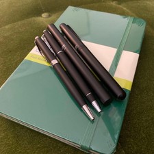 Ballpoint pen set Moleskine plain notebook