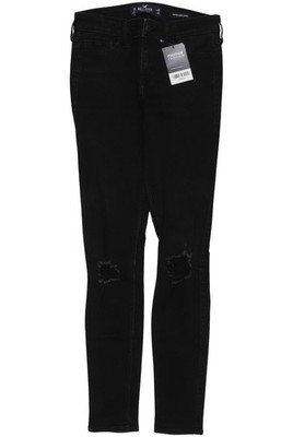 Hollister Jeans Damen Hose Denim Jeanshose Gr. W26 Baumwolle Schwarz #um8epbt