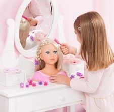 Bayer Charlene Super Model 27cm Doll Head for Hair Styling & Accessories - Styli