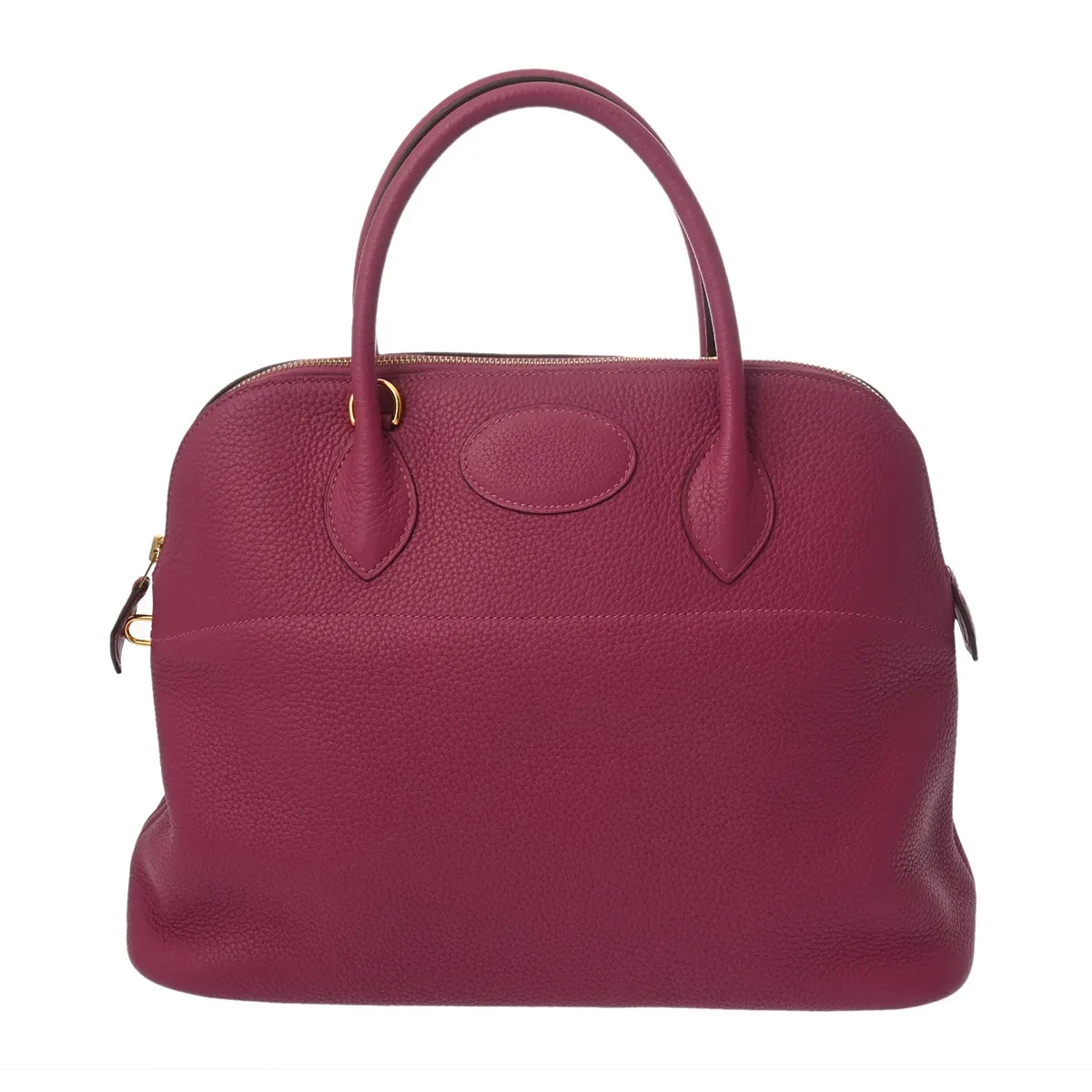 Hermes — Hermes Bolide 37 717571 Handbag Clemence Leather Gold #WB972