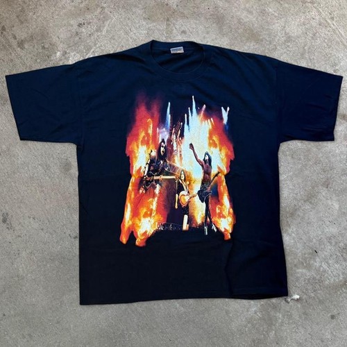 Vintage 2000 KISS Rocks Flames Concert Tour Moline, IL  ‘I Was There’ T-shirt