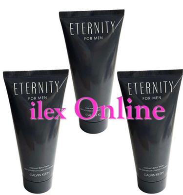3 x CK CALVIN KLEIN ETERNITY FOR MEN HAIR AND BODY WASH JE 100ml = 300ml