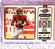 2023 BRYCE YOUNG RC Panini OPTIC Chronicles Contenders Rookie SILVER / HOLO #1