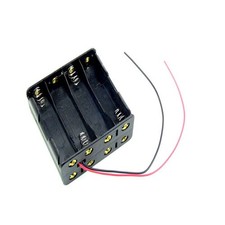 1 x 8x AA Battery Holder Case Power Supply 12V with Wire Leads On Off Switch