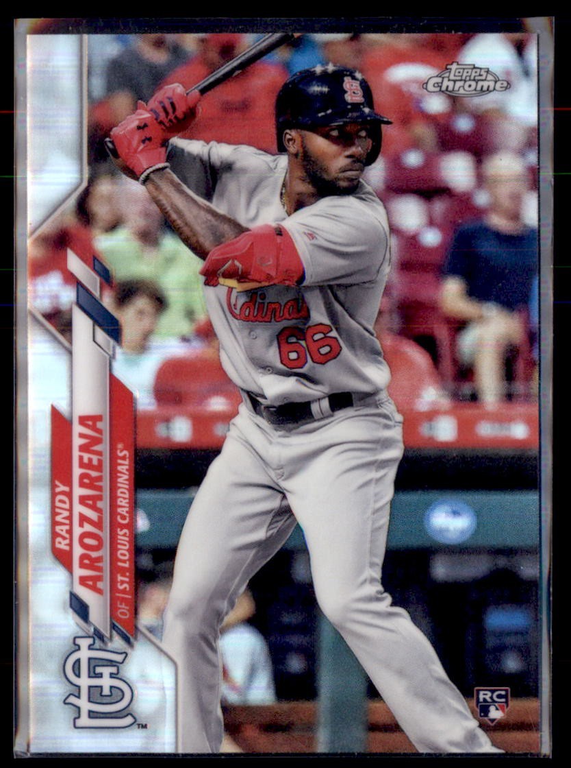 2020 Topps Chrome Baseball Refractor Randy Arozarena Cardinals 49 RC