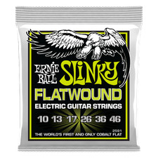 Ernie Ball 2591 Regular Slinky Cobalt Flatwound Electric Guitar Strings 10-46