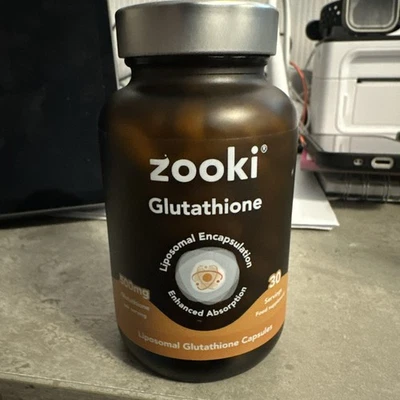 Zooki 500Mg Liposomal Glutathione 30 Capsules. BRAND NEW. EXP:06/2028.
