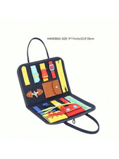 Montessori Busy Board - Educational Sensory Travel Toy for Preschoolers