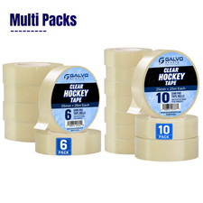 GALVO Sports Clear Hockey Tape Packs - Heavy Duty Shin Guard & Soccer Sock Tape